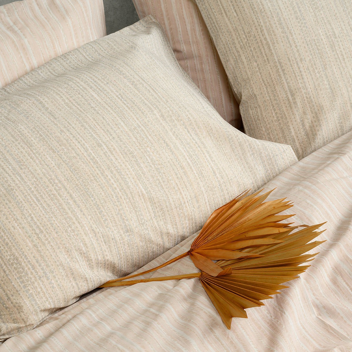 ΣΕΤ ΜΑΞΙΛΑΡΟΘΗΚΕΣ (Π) NIKA ECRU/BEIGE CASUAL LINE (50X70)