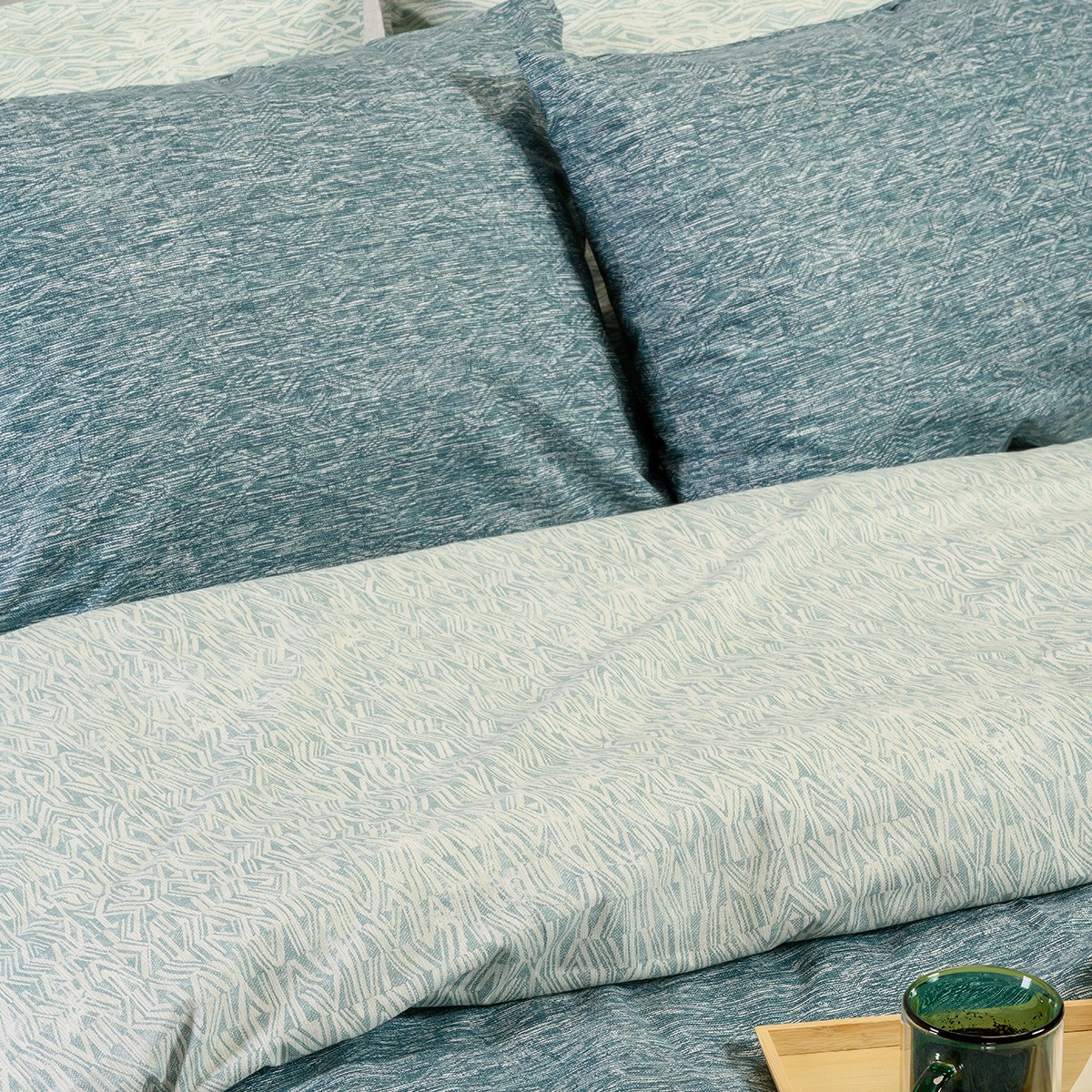 ΣΕΤ ΜΑΞΙΛΑΡΟΘΗΚΕΣ (Π) RAFAELO PETROL CASUAL LINE (50X70)