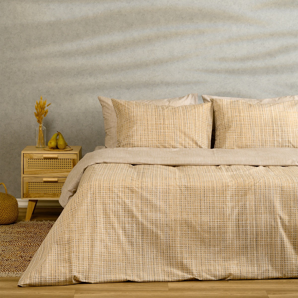 ΣΕΤ ΣΕΝΤΟΝΙΑ ΔΙΠΛΑ MATEO BEIGE CASUAL LINE (205X270)