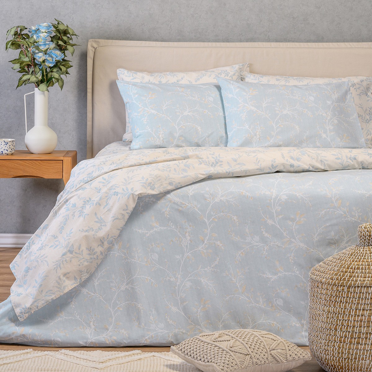 ΣΕΤ ΣΕΝΤΟΝΙΑ ΔΙΠΛΑ SIENNA BLUE CASUAL LINE (205X270)