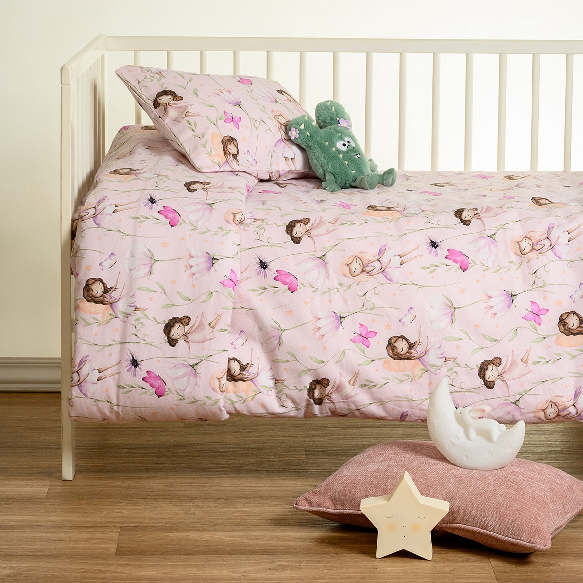 ΣΕΤ ΣΕΝΤΟΝΙΑ ΦΑΝΕΛΕΝΙΑ ΚΟΥΝΙΑΣ (Λ) NAIDA LILAC (70X140+17) WINTER LINE ΒΑΒΥ