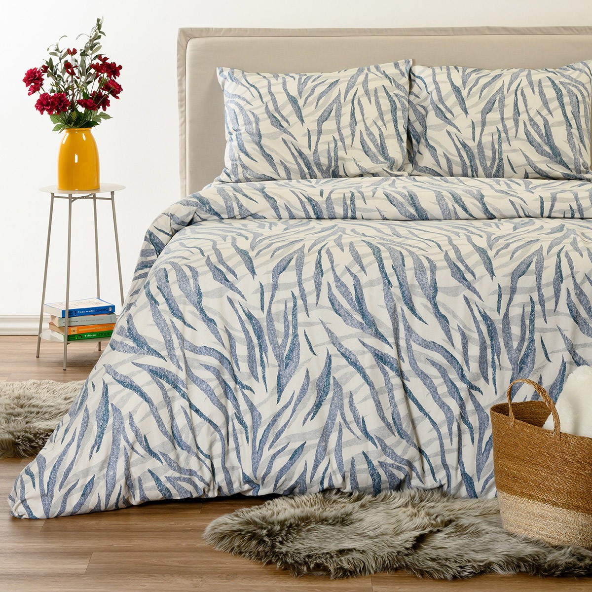ΣΕΤ ΣΕΝΤΟΝΙΑ ΦΑΝΕΛΕΝΙΑ KING SIZE CRYSTAL BLUE (270X270)