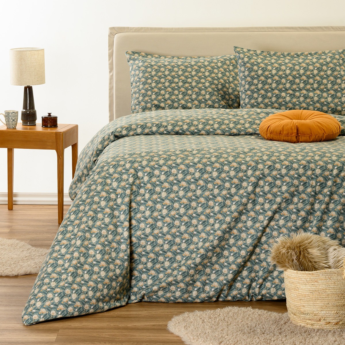 ΣΕΤ ΣΕΝΤΟΝΙΑ ΦΑΝΕΛΕΝΙΑ KING SIZE ELSA AQUA (270X270)