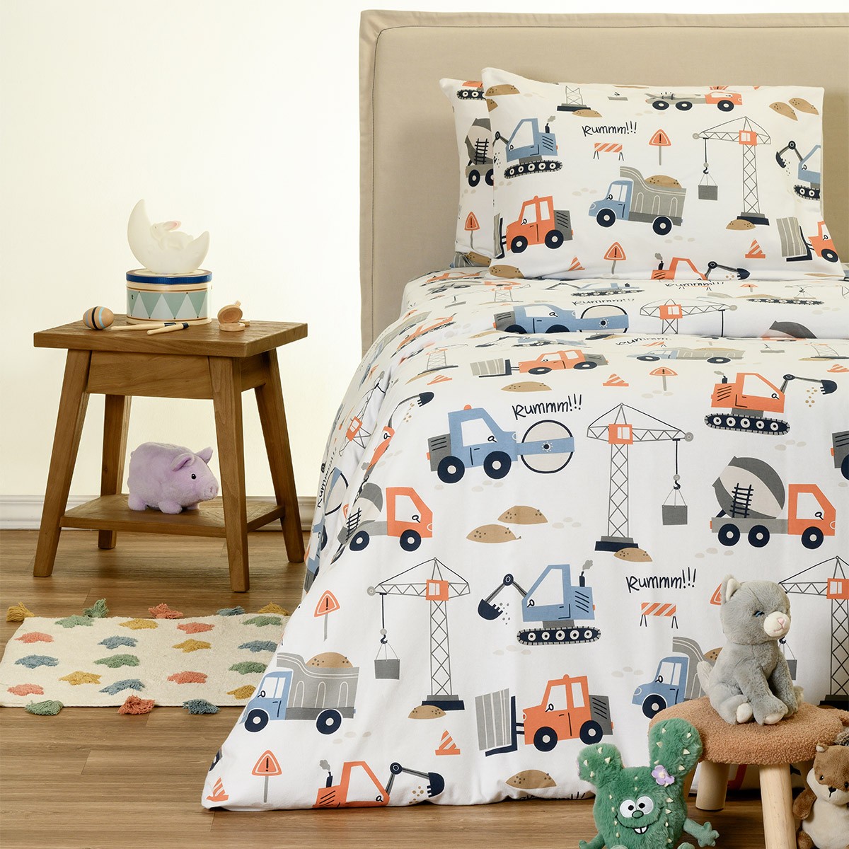 ΣΕΤ ΣΕΝΤΟΝΙΑ ΦΑΝΕΛΕΝΙΑ ΜΟΝΑ BOB WHITE (170X270) WINTER LINE KIDS