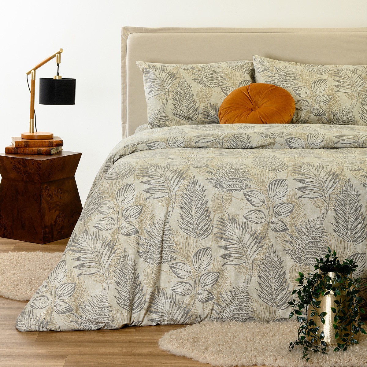 ΣΕΤ ΣΕΝΤΟΝΙΑ ΦΑΝΕΛΕΝΙΑ ΥΠΕΡΔΙΠΛΑ NOOR BEIGE (235X270)
