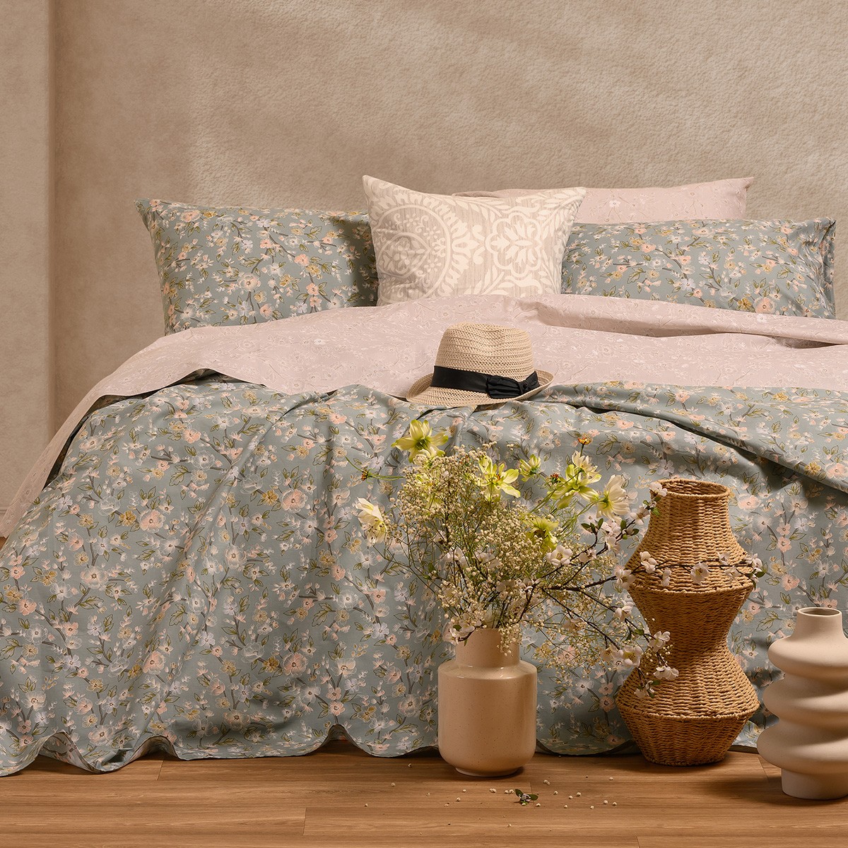 ΣΕΤ ΣΕΝΤΟΝΙΑ KING SIZE AMY AQUA ULTRA LINE (260X270)