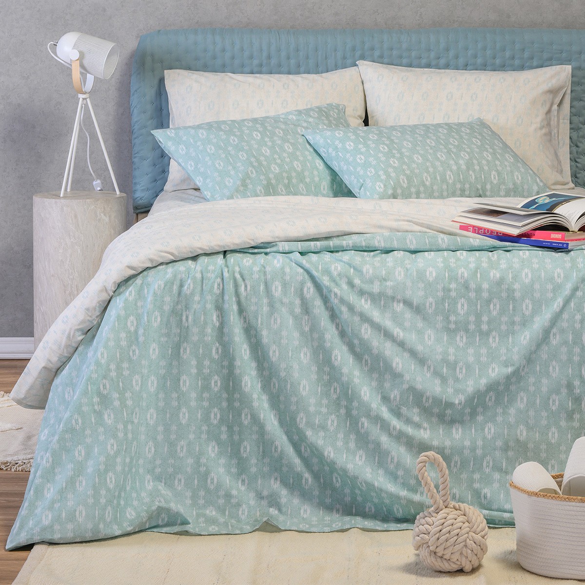 ΣΕΤ ΣΕΝΤΟΝΙΑ ΜΟΝΑ RIVER AQUA CASUAL LINE (170X270)
