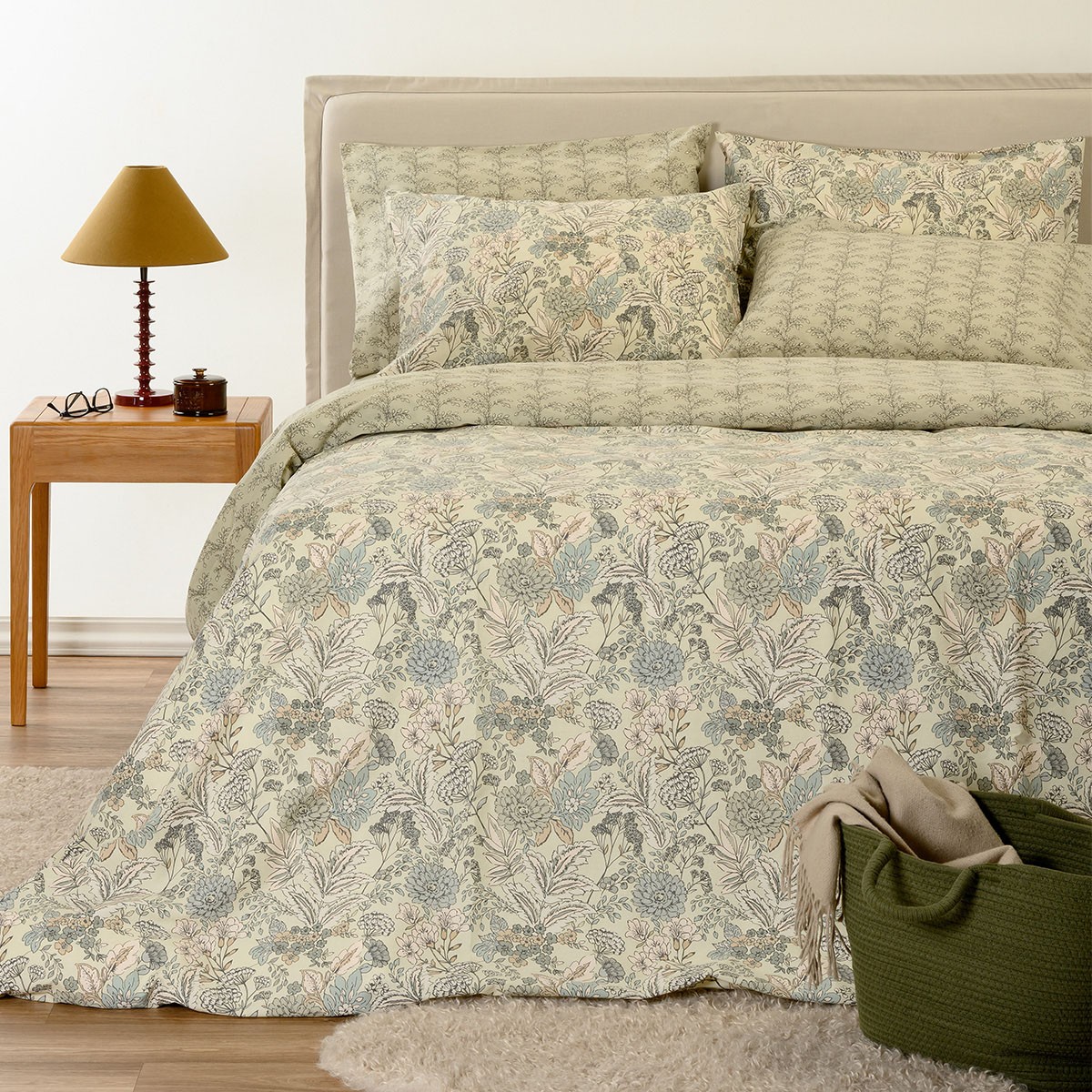 ΣΕΤ ΣΕΝΤΟΝΙΑ ΥΠΕΡΔΙΠΛΑ EDUARDA OLIVE/AQUA ULTRA LINE (235X270)