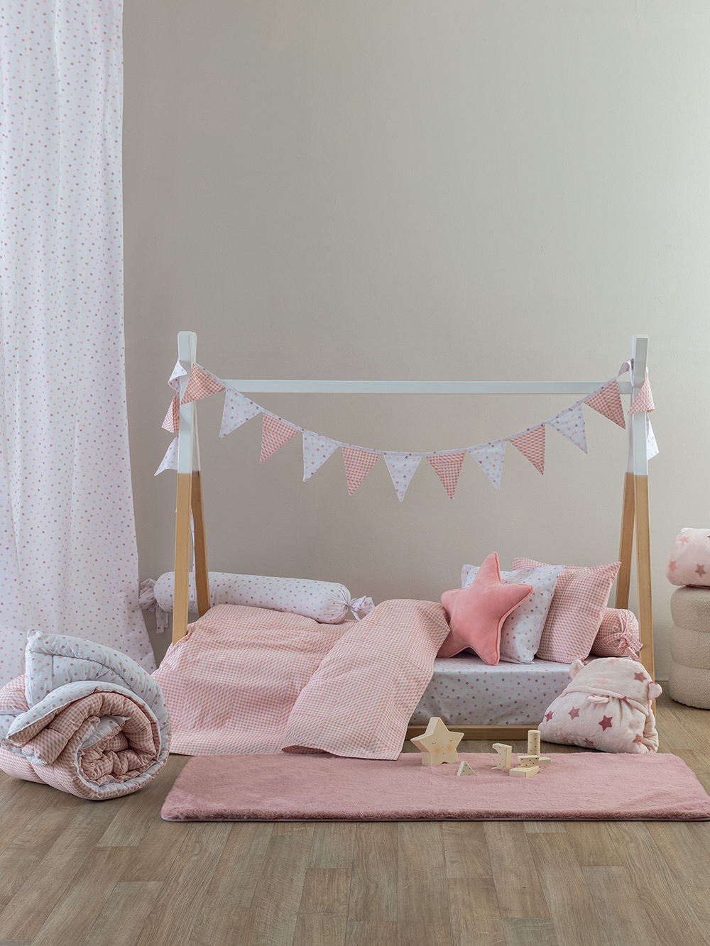 Διακοσμητικά σημαιάκια Bon Bon 240cm BB100-BB101 ROSE