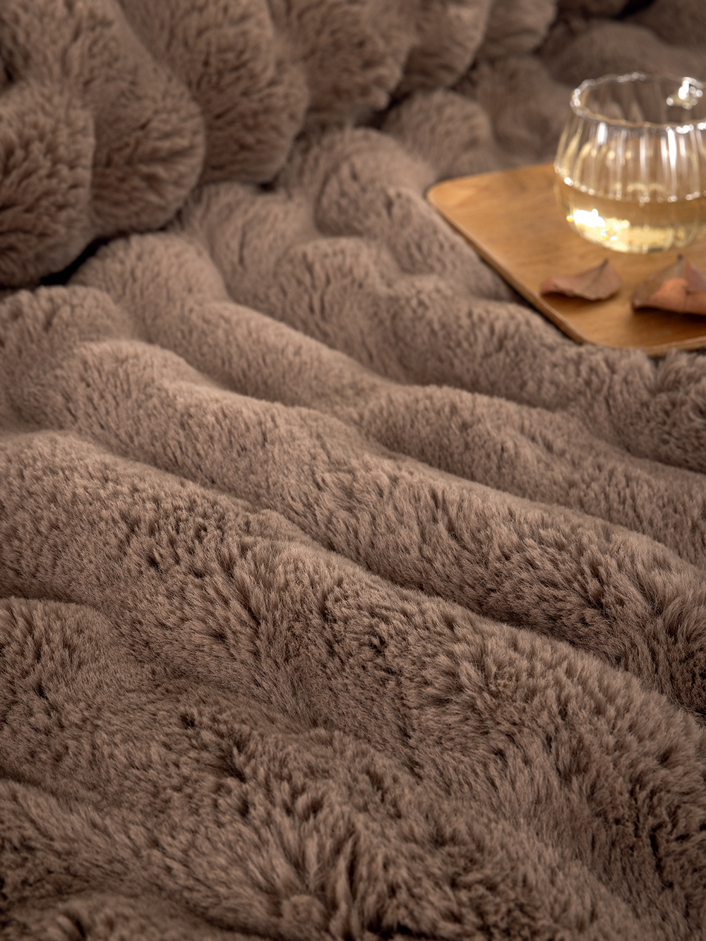 Γούνα Ημίδιπλη 160x220 Heather BROWN