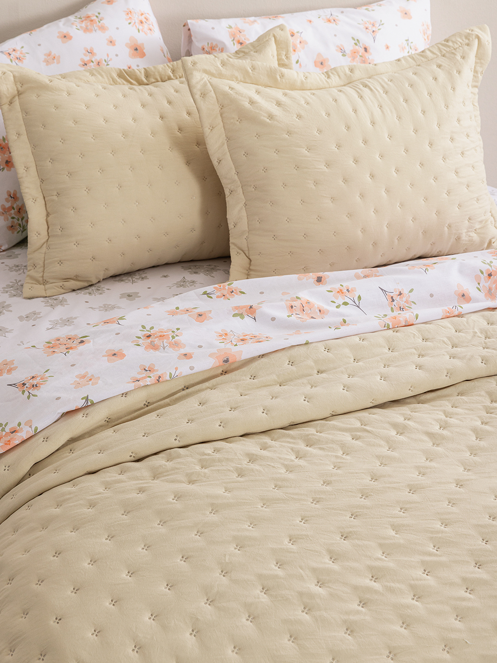 Κουβερλί King size 260x240 NICO/2 BEIGE