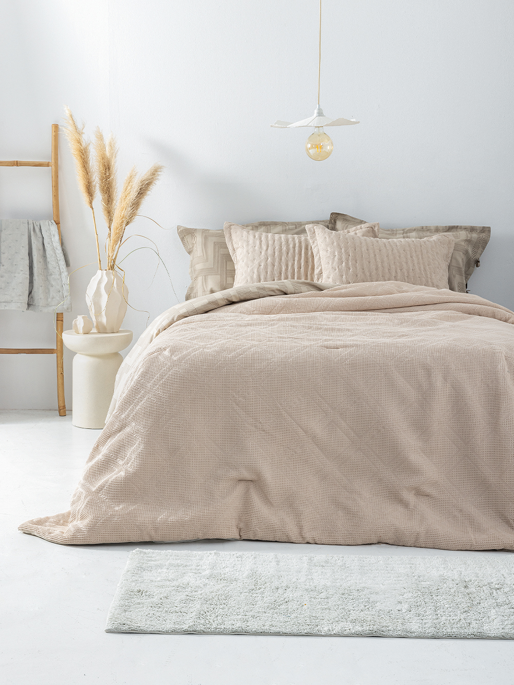 Κουβερλί ημίδιπλο 160x240 ALISON BEIGE