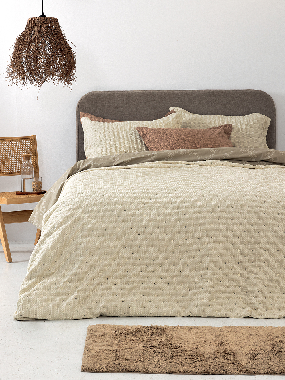 Κουβερλί ημίδιπλο 160x240 TOT IVORY