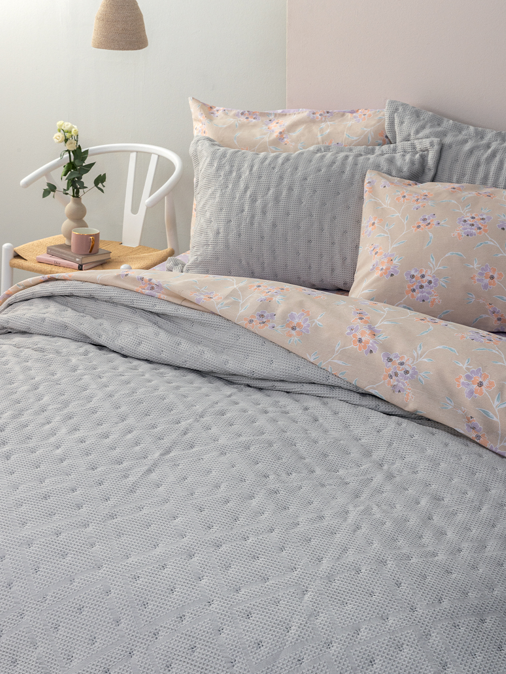 Κουβερλί υπέρδιπλο 220x240 ALISON GREY