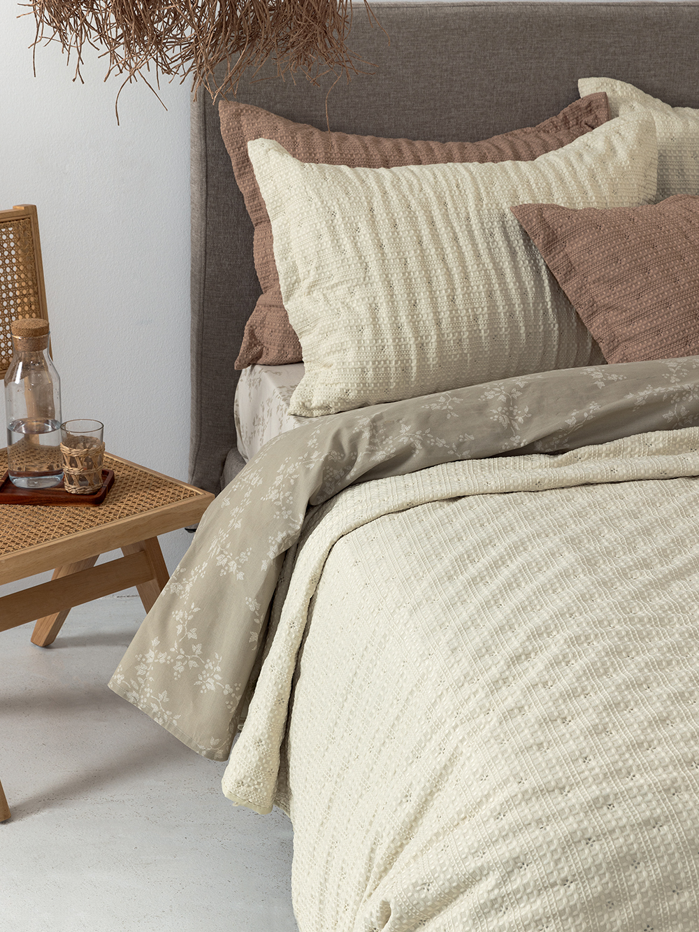 Κουβερλί υπέρδιπλο 220x240 TOT IVORY