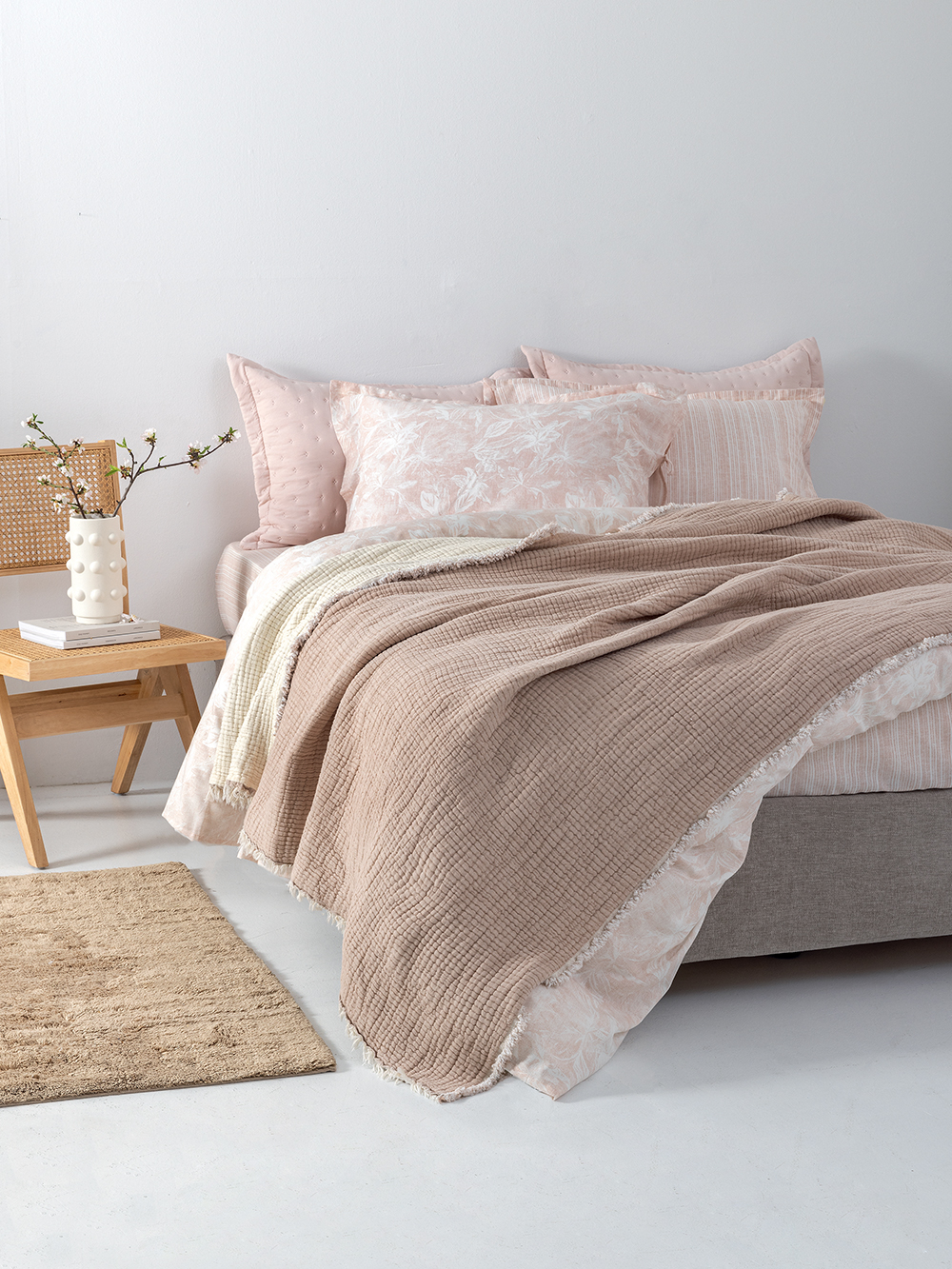 Κουβέρτα muslin 250x240 MOUS BEIGE