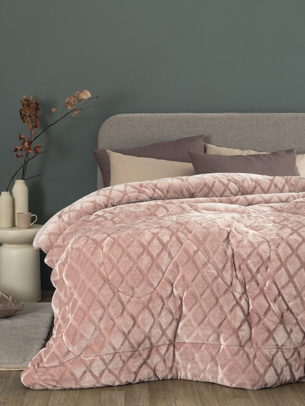 Κουβερτοπάπλωμα Υπέρδιπλο 220x240 NADINE/5 PINK