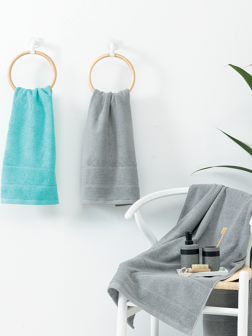 Πετσέτα Χεριών Towels Collection 30x50 ROKE AQUA