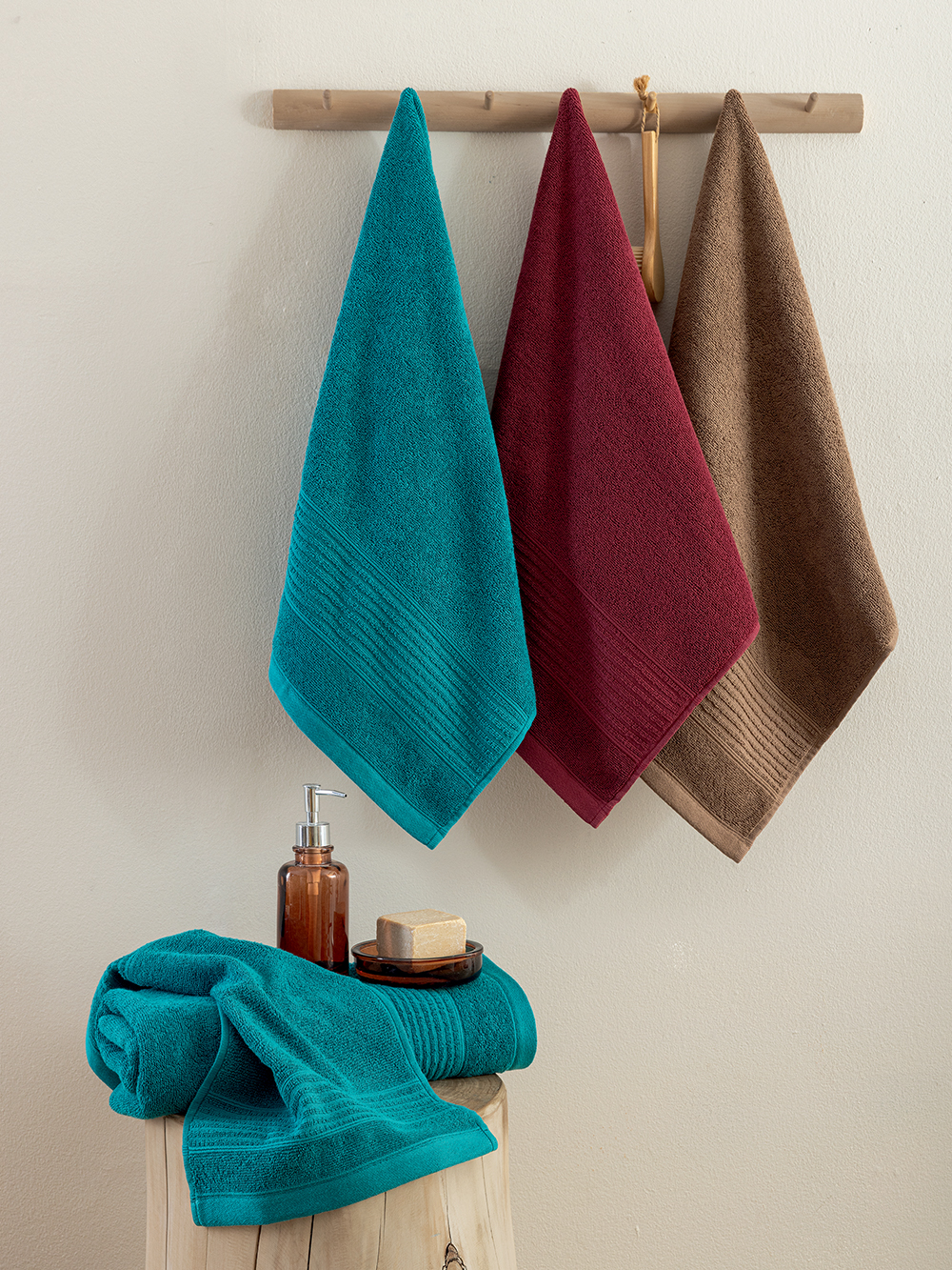 Πετσέτα Λουτρού Towels Collection 70x140 ROKE PETROL