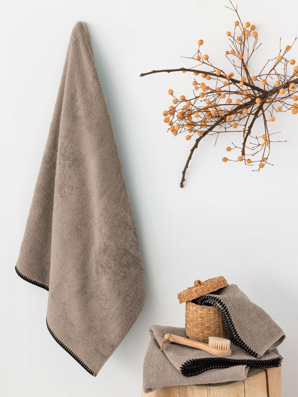 Πετσέτα Λουτρού Towels Collection 80x160 BROOKLYN MOKA