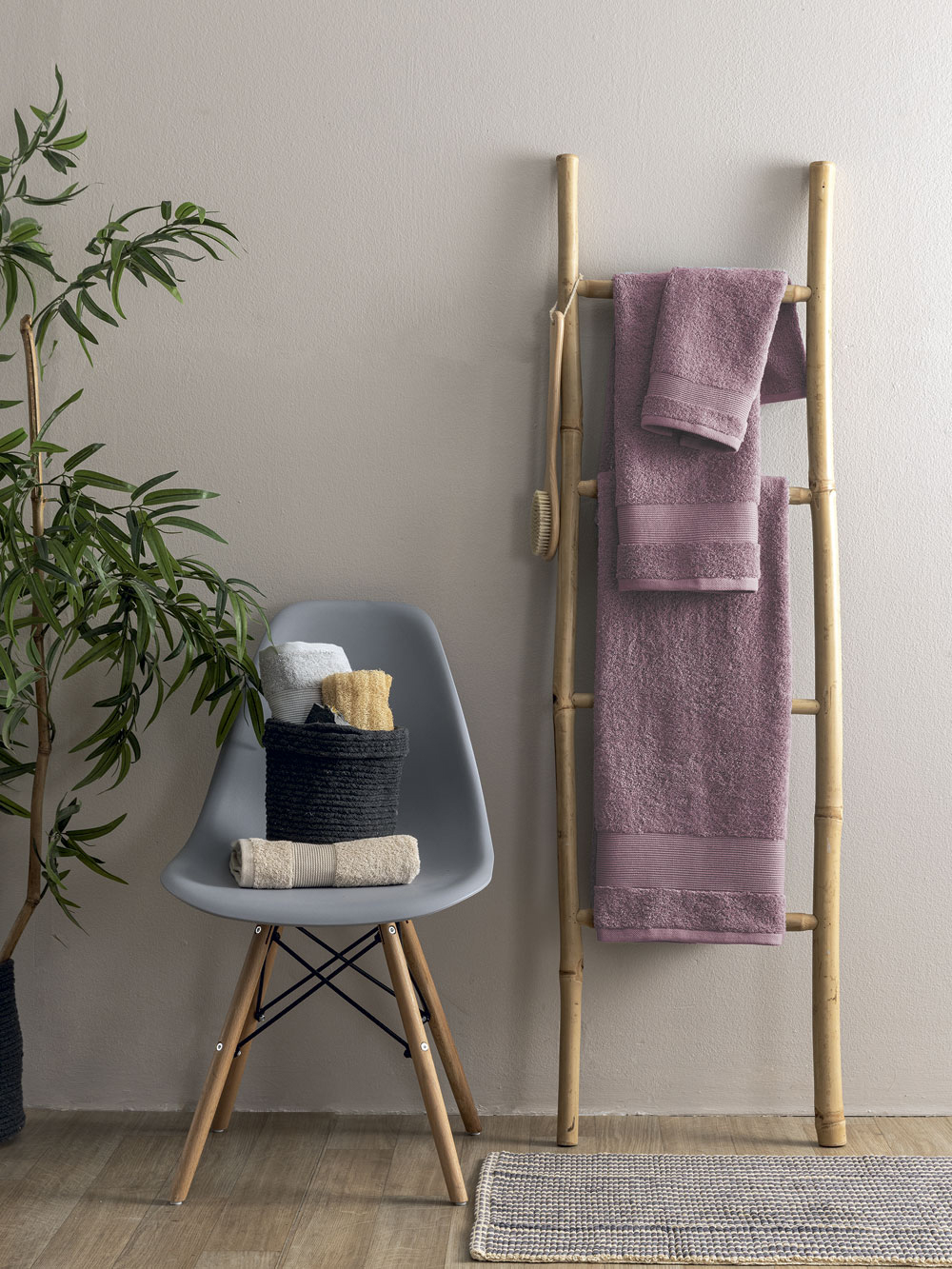 Πετσέτα Προσώπου Towels Collection 50x90 NAYA MAUVE