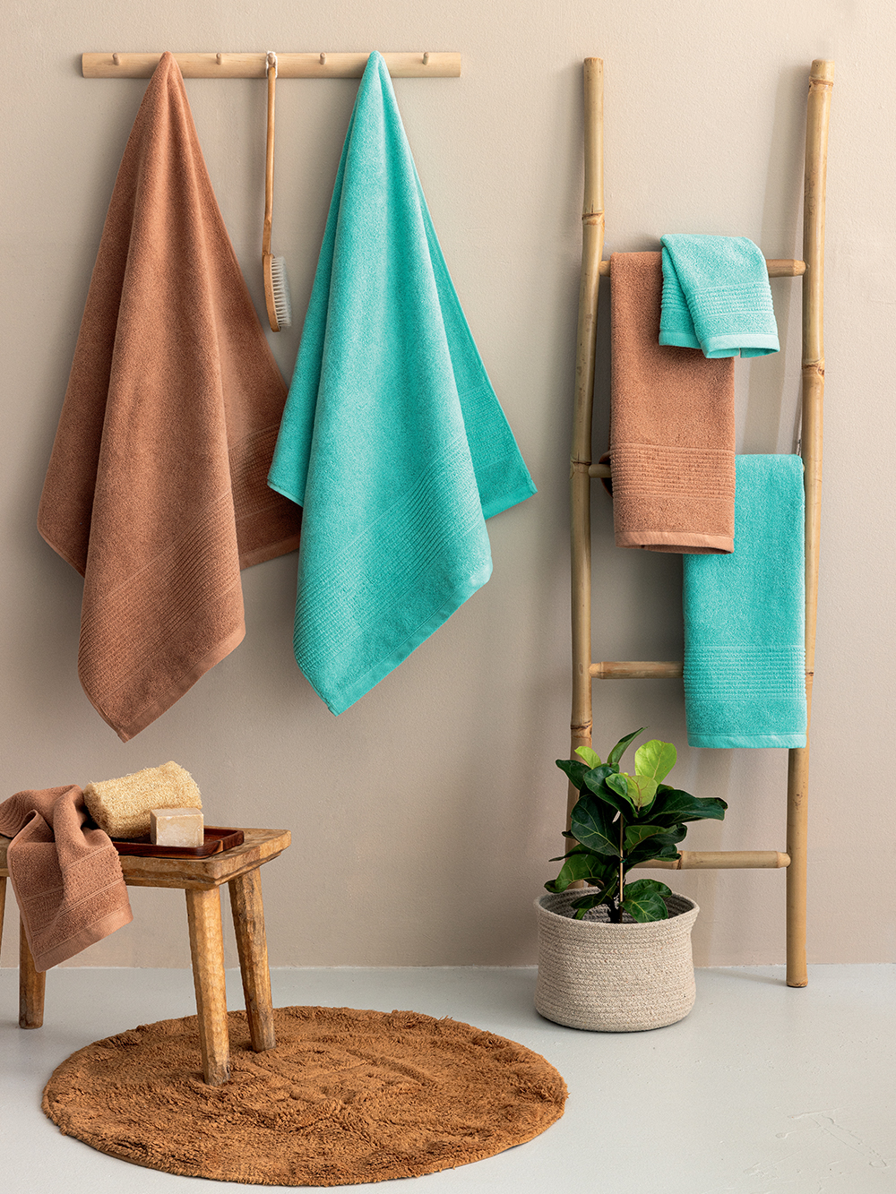 Πετσέτα Προσώπου Towels Collection 50x90 ROKE AQUA