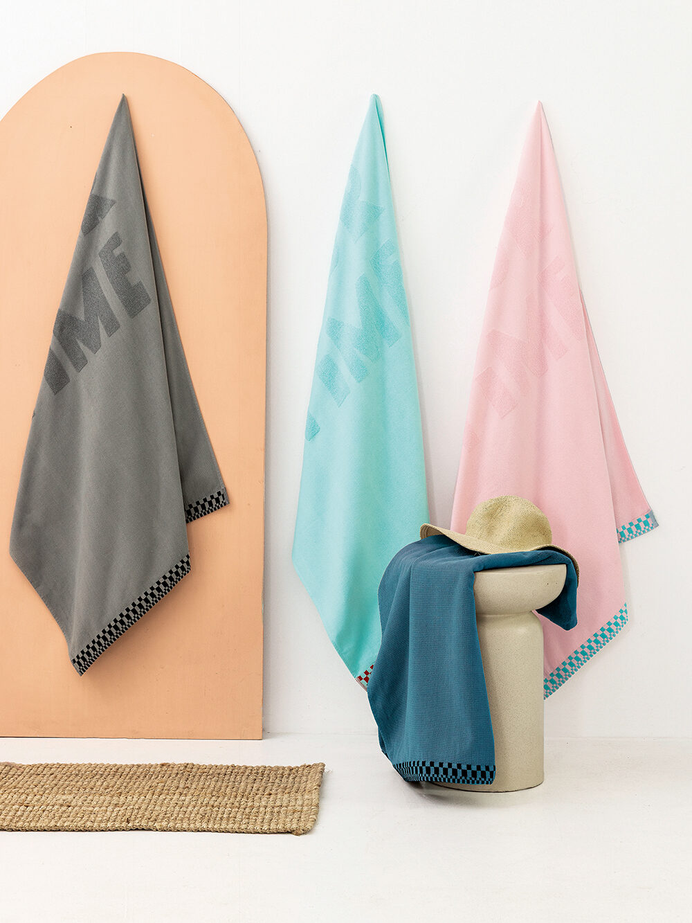Πετσέτα Θαλάσσης Beach Collection 80x180 TM100 GREY