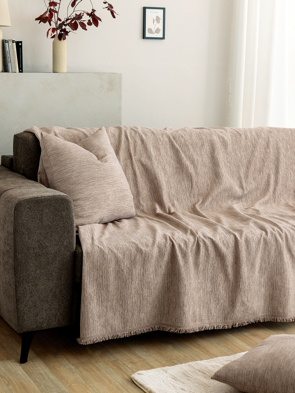 Ριχτάρι Τετραθέσιου Καναπέ LORA BEIGE