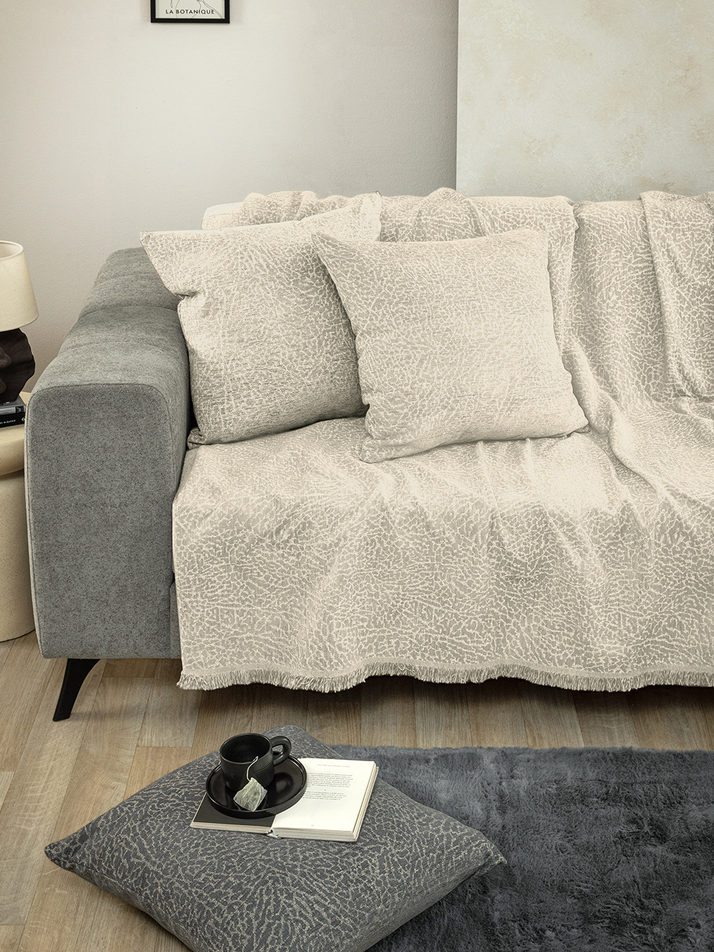 Ριχτάρι Τριθέσιου Καναπέ NARA ECRU