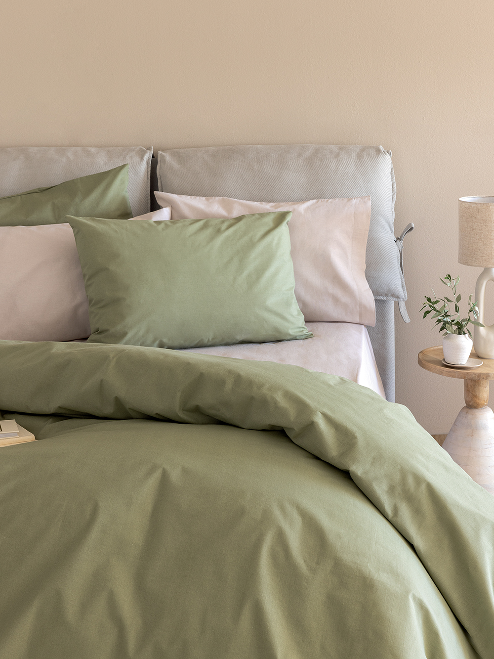 Σεντόνι King size 265x275 ETOILE/2 KHAKI Χωρίς Λάστιχο