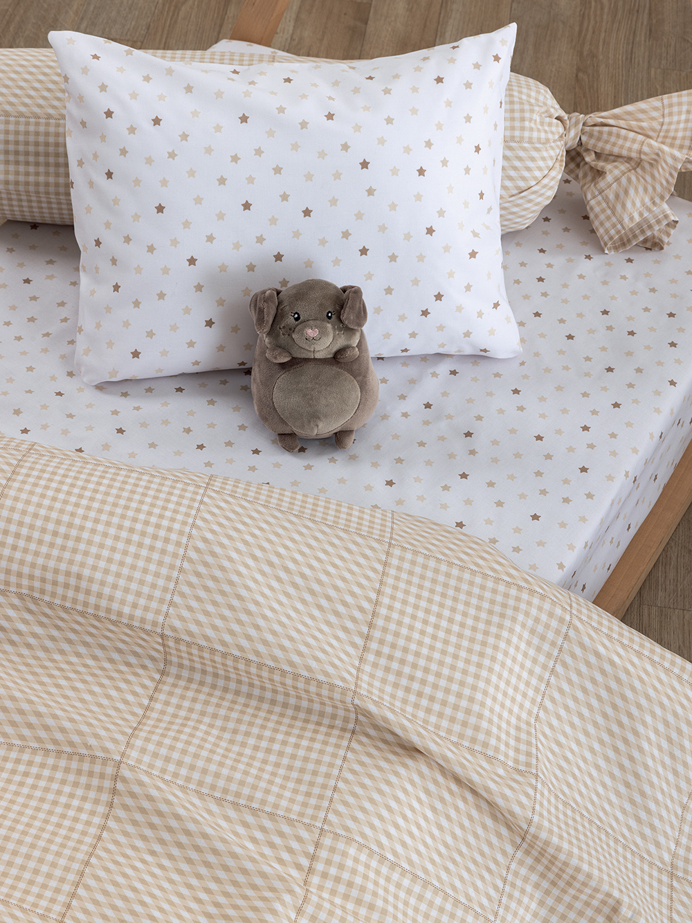 Σεντόνι Κούνιας 70x140+20 BB101 BEIGE Με Λάστιχο