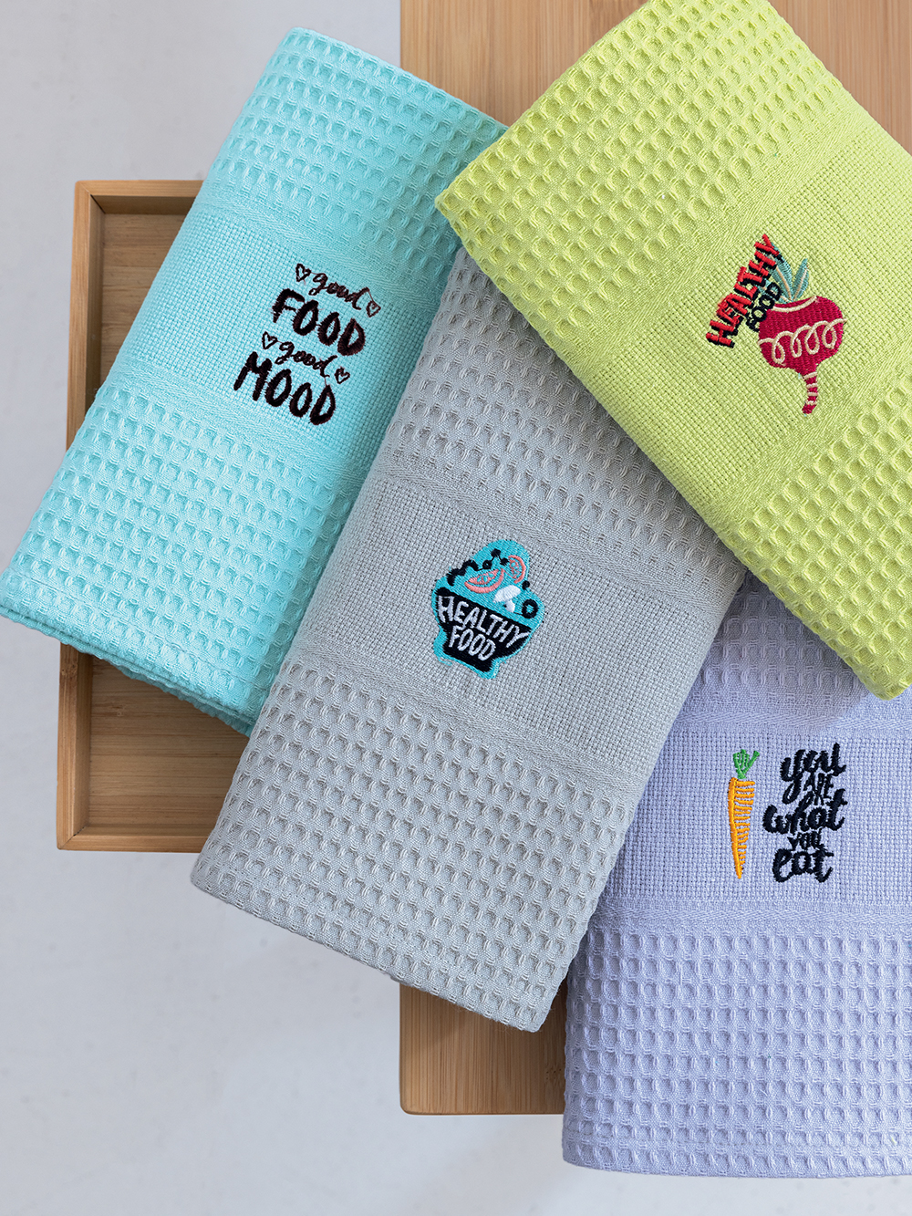 Σετ 4 Πετσέτες Κουζίνας Kitchen Towels 50x70 NORA100