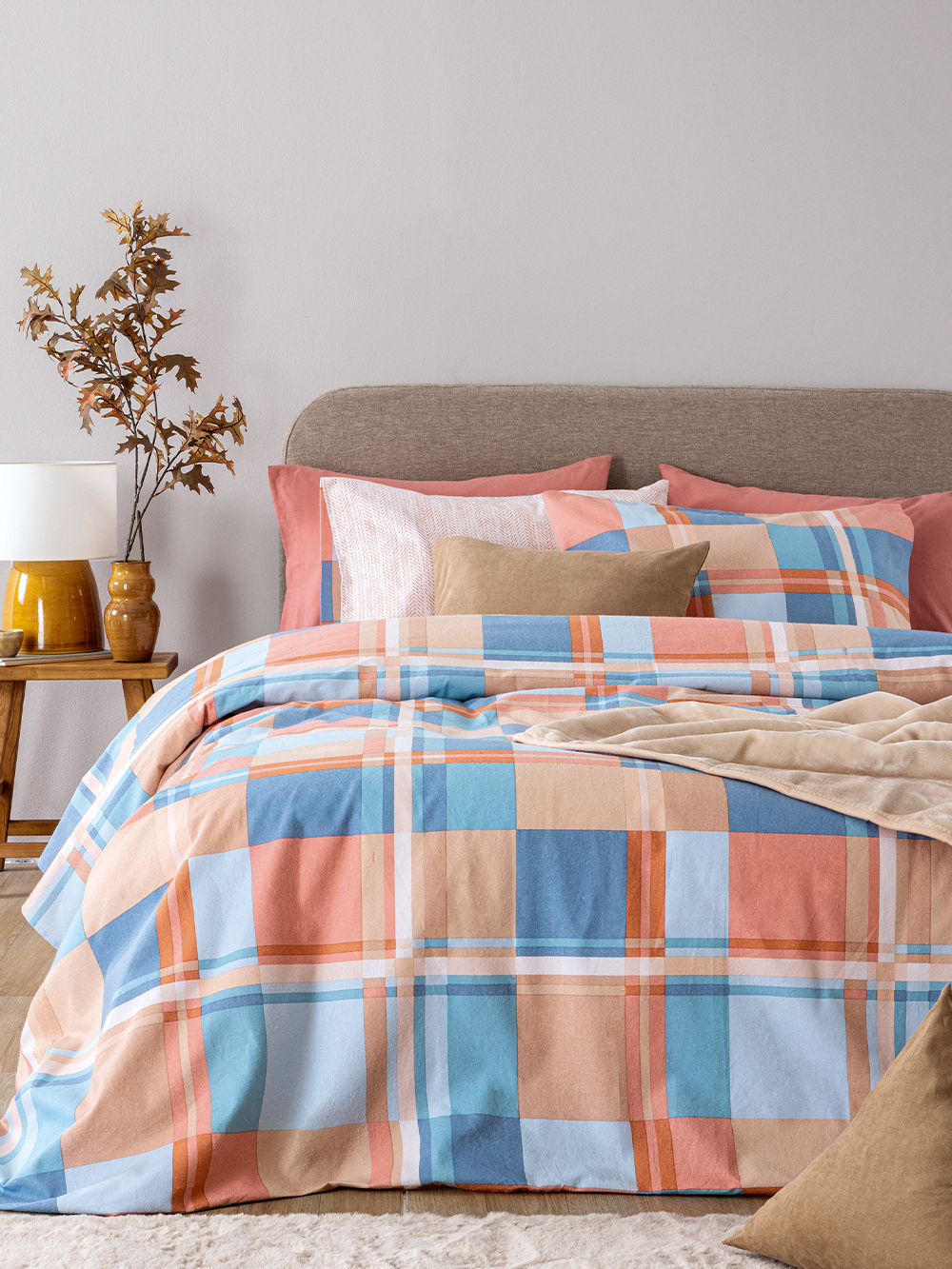 Σετ King Size Σεντόνια Flannel Beauty 280x265 FB0250