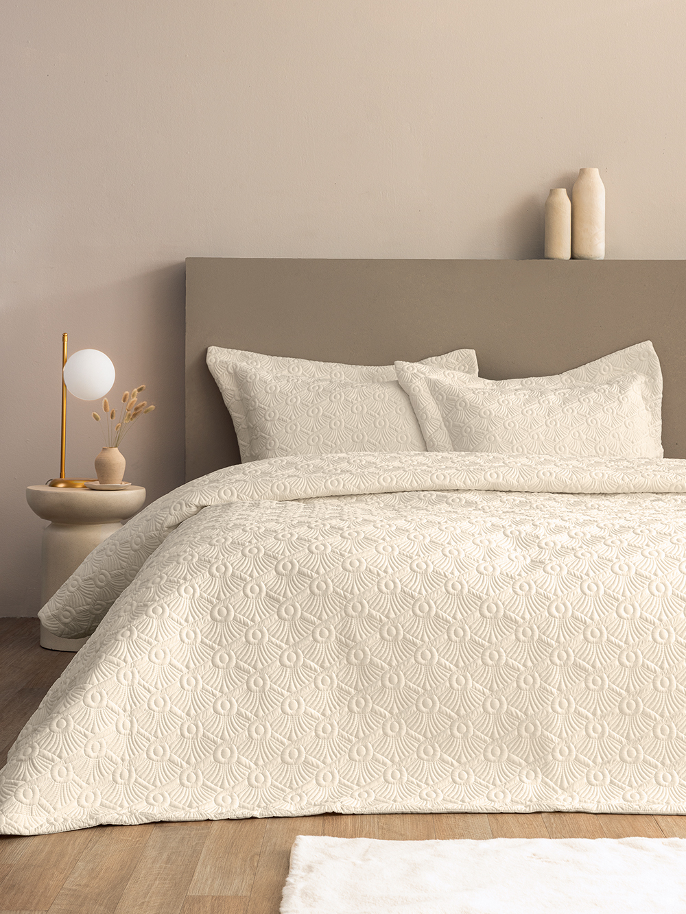 Σετ Κουβερλί 240x260 WED104 WHITE