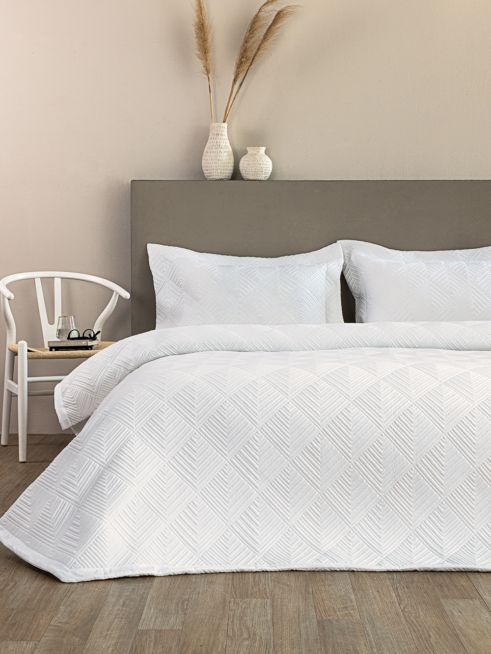 Σετ Κουβερλί 240x260 WED106 ECRU