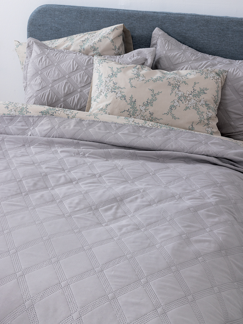 Σετ Κουβερλί King size 260x240 IFIGENEIA SILVER