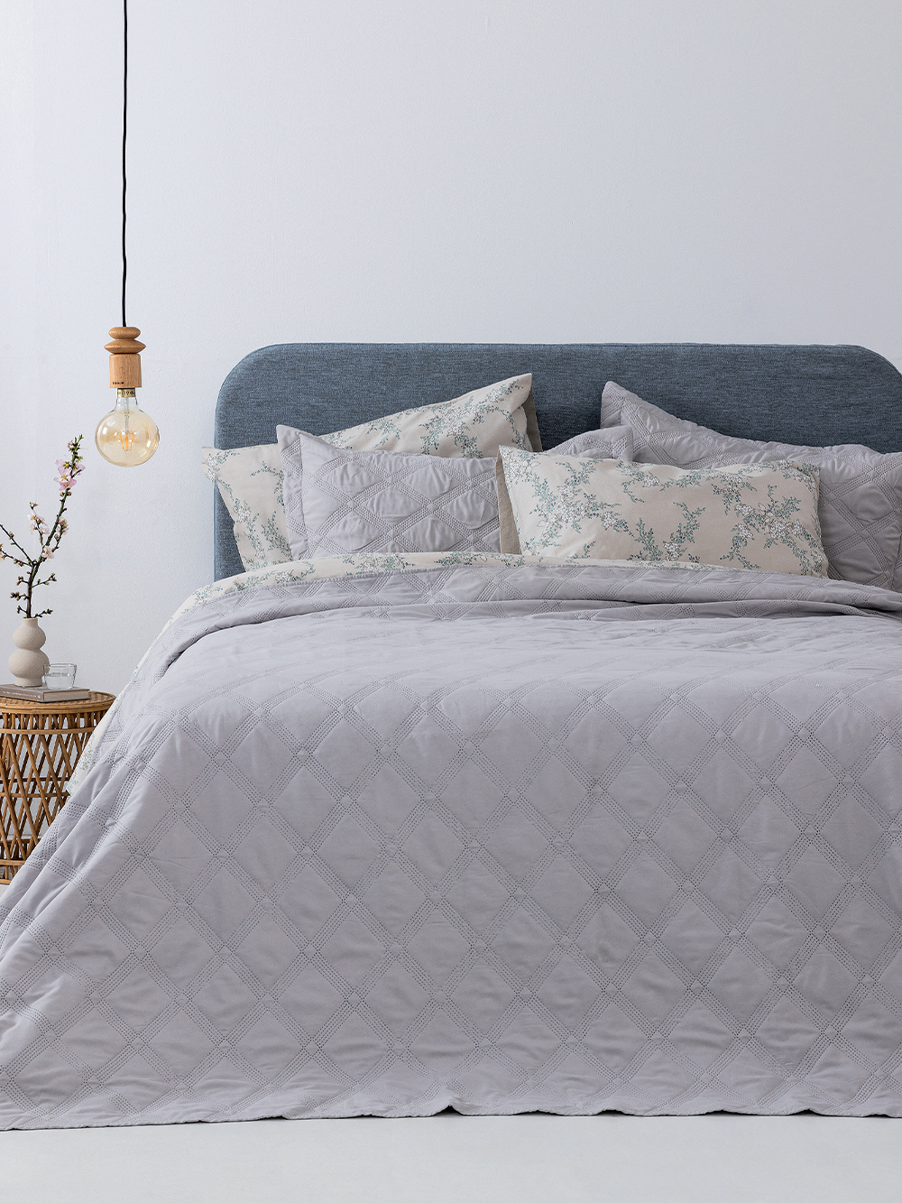 Σετ Κουβερλί King size 260x240 IFIGENEIA SILVER