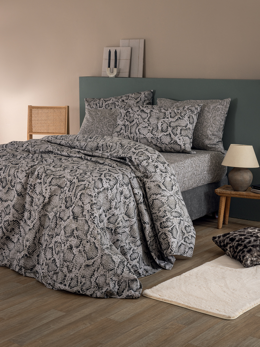 Σετ Μονά Σεντόνια Flannel Beauty 170x265 FB0242 Χωρίς Λάστιχο