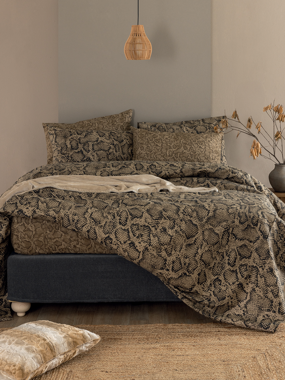 Σετ Μονά Σεντόνια Flannel Beauty 170x265 FB0243 Με Λάστιχο