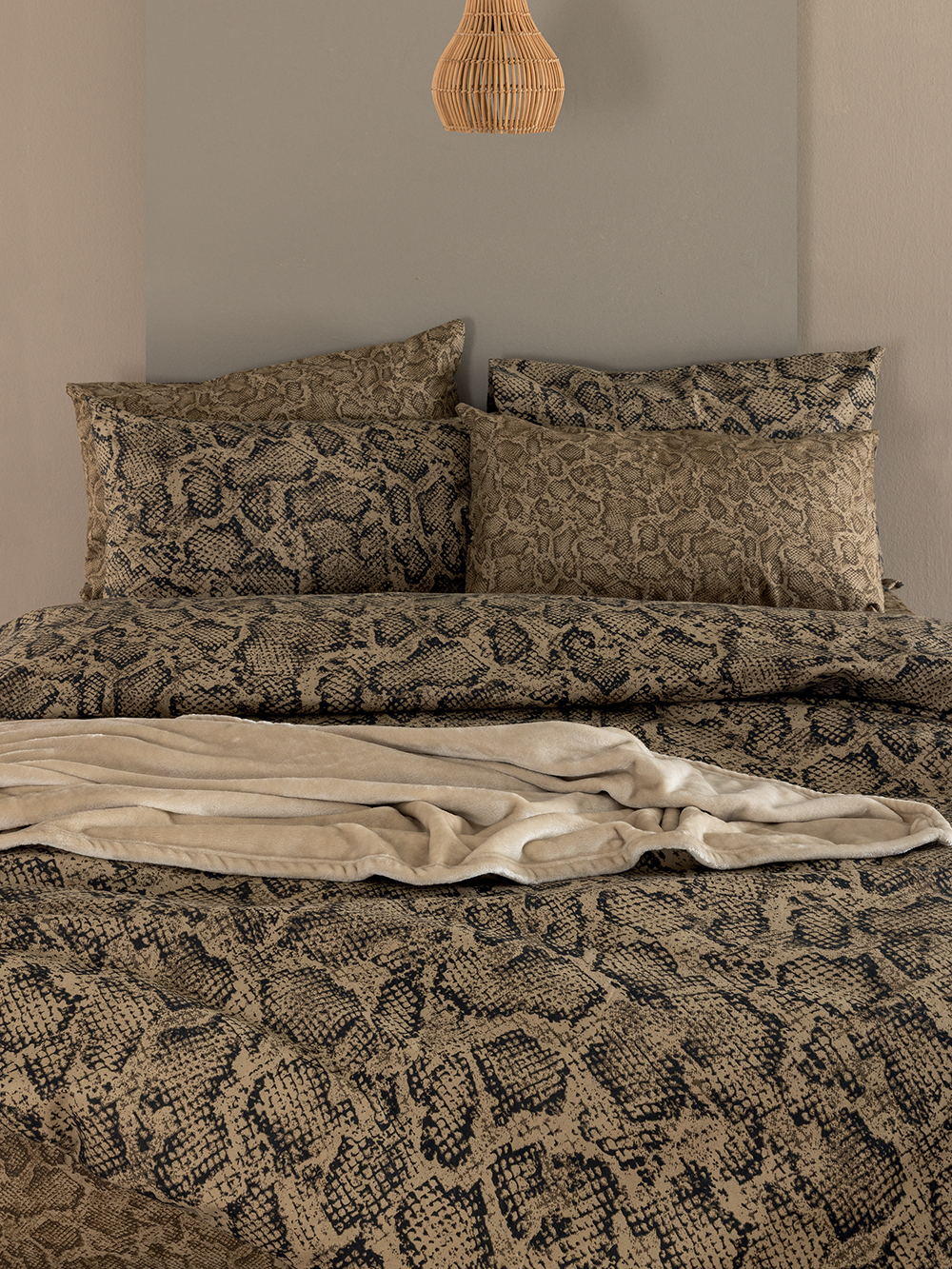 Σετ Μονά Σεντόνια Flannel Beauty 170x265 FB0243 Με Λάστιχο