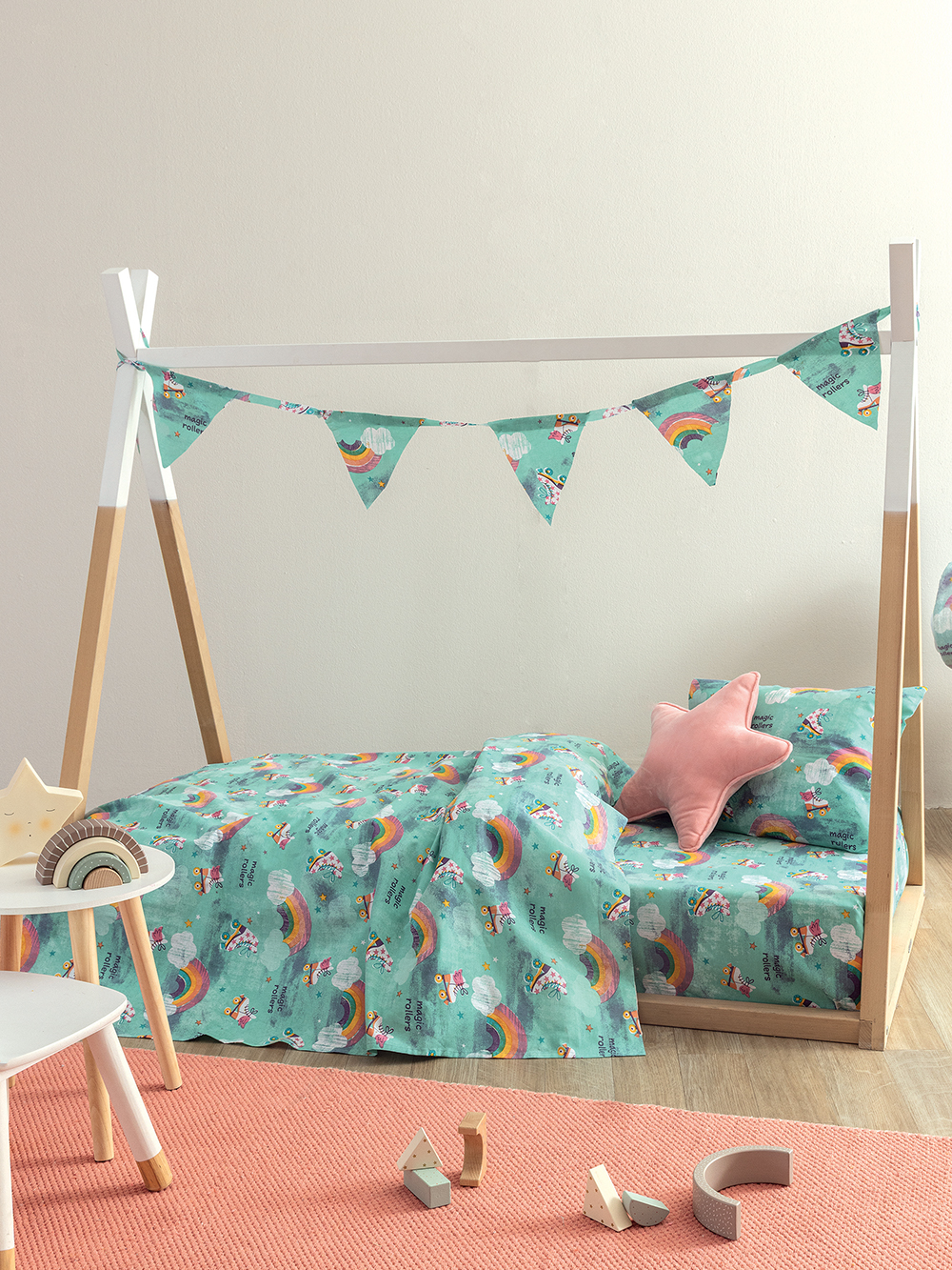 Σετ Μονά Σεντόνια My Kingdom 170x260 MK774 Χωρίς Λάστιχο