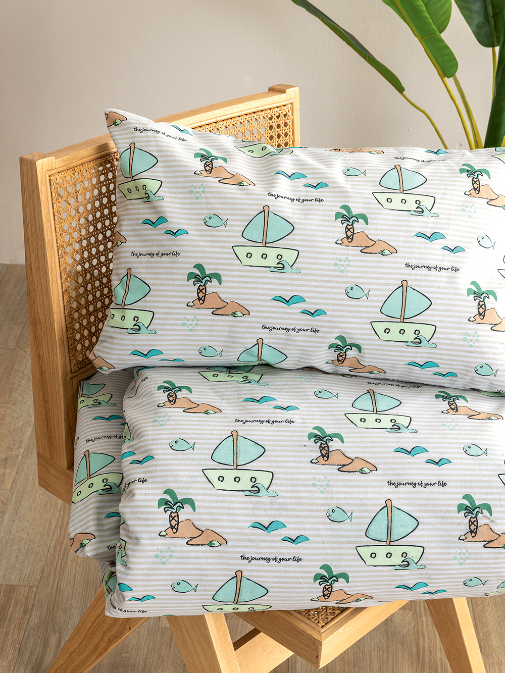 Σετ Μονά Σεντόνια My Kingdom 170x260 MK779 Με Λάστιχο