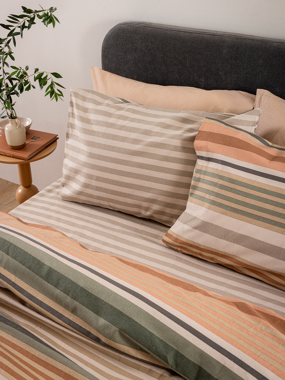 Σετ Παπλωματοθήκη Υπέρδιπλη Flannel Beauty 240x250 FB0244