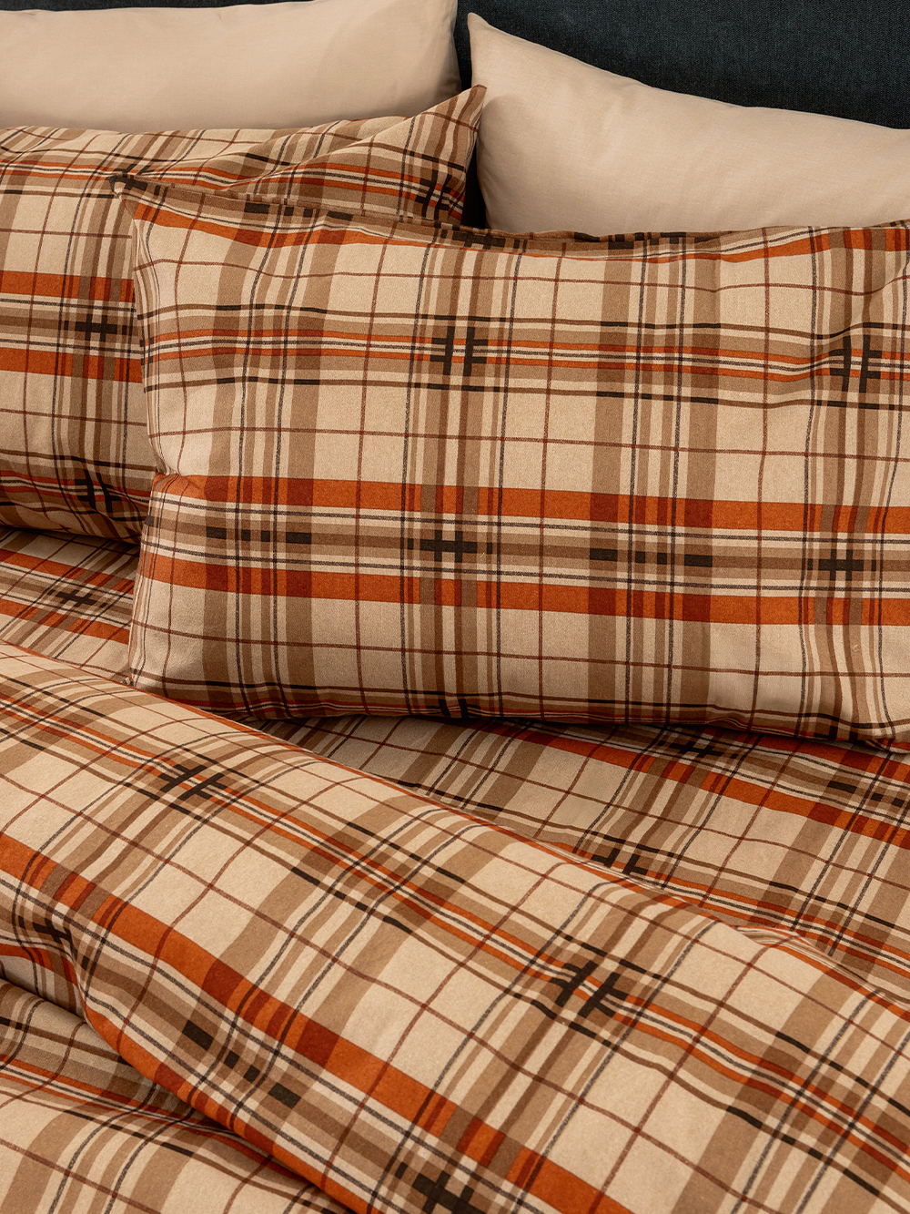 Σετ Παπλωματοθήκη Υπέρδιπλη Flannel Beauty 240x250 FB0248