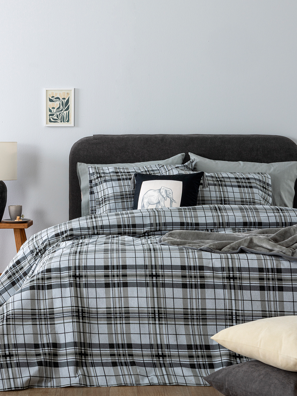 Σετ Παπλωματοθήκη Υπέρδιπλη Flannel Beauty 240x250 FB0249