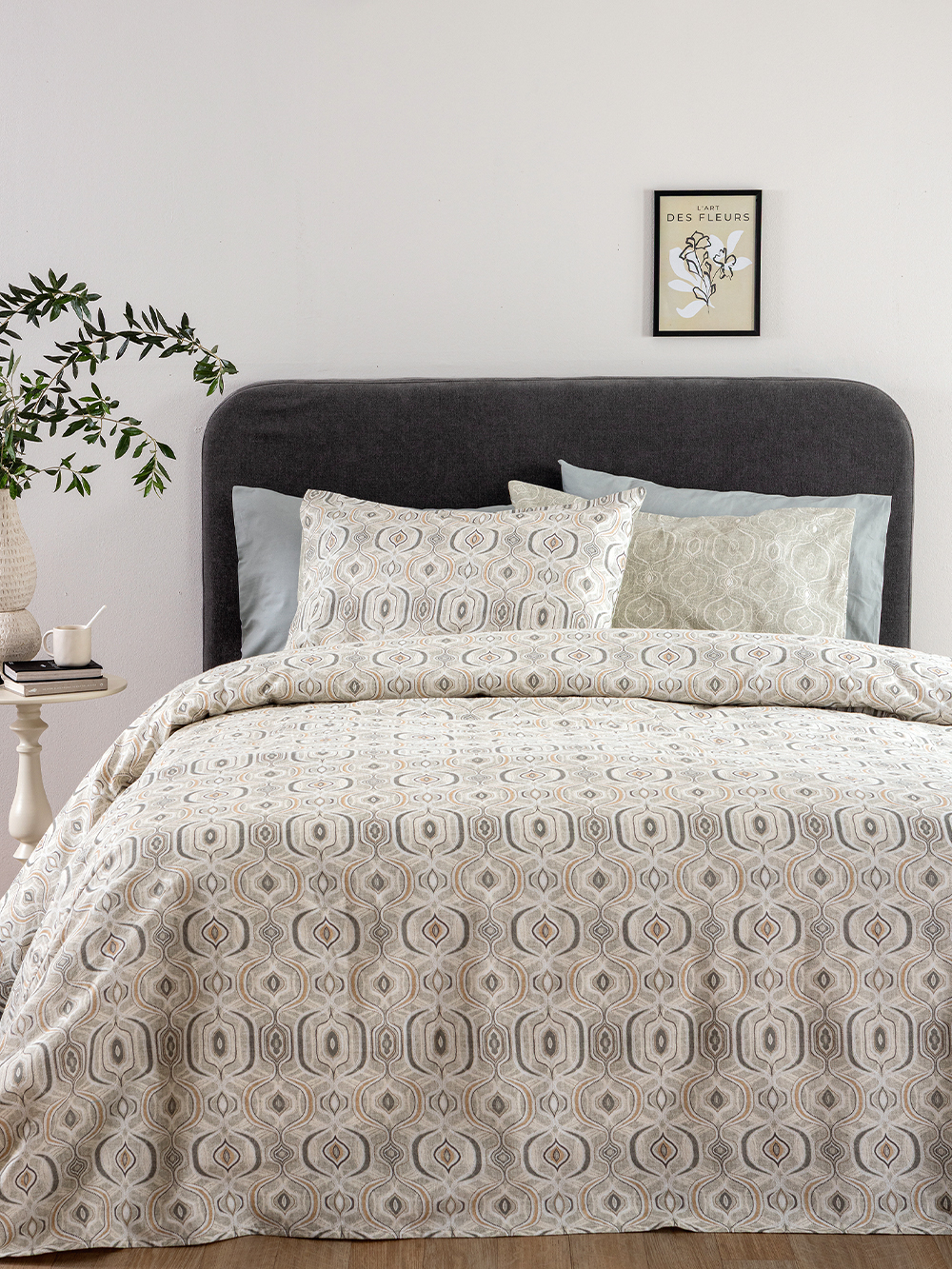 Σετ Παπλωματοθήκη Υπέρδιπλη Flannel Beauty 240x250 FB0252