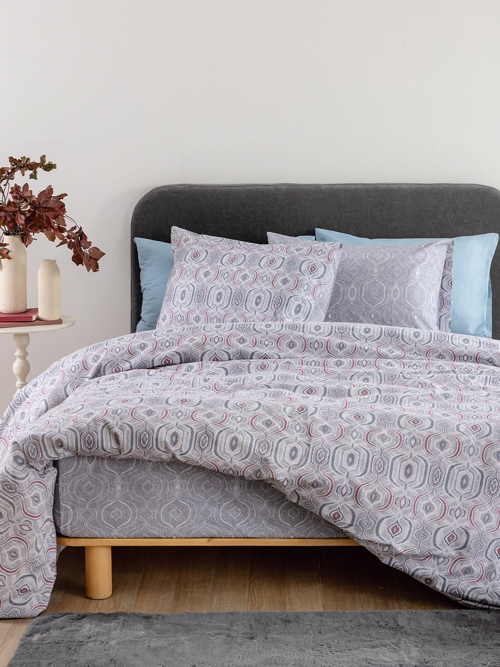Σετ Παπλωματοθήκη Υπέρδιπλη Flannel Beauty 240x250 FB0253