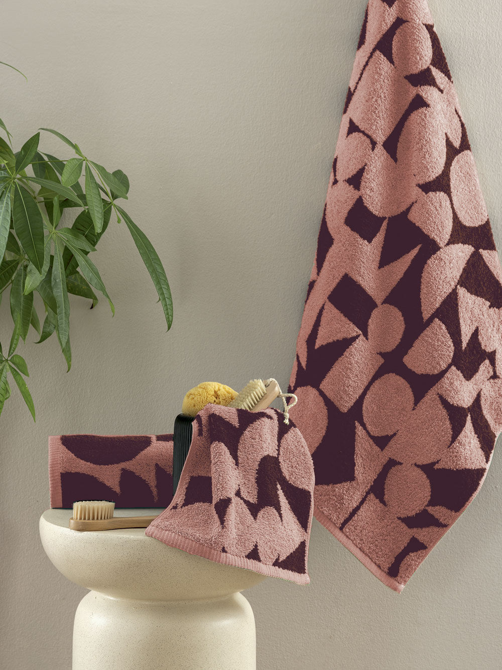 Σετ Πετσέτες (30X50, 50X90, 70X140) TUV ROSE