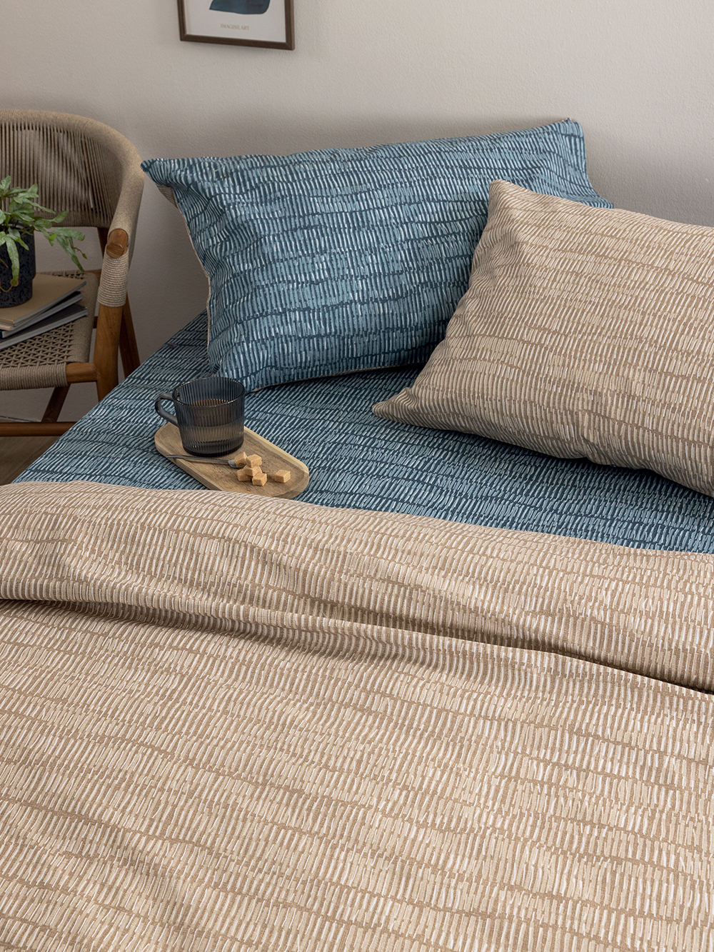 Σετ Υπέρδιπλα Σεντόνια Fashion Life 240x265 FL6301 Με Λάστιχο