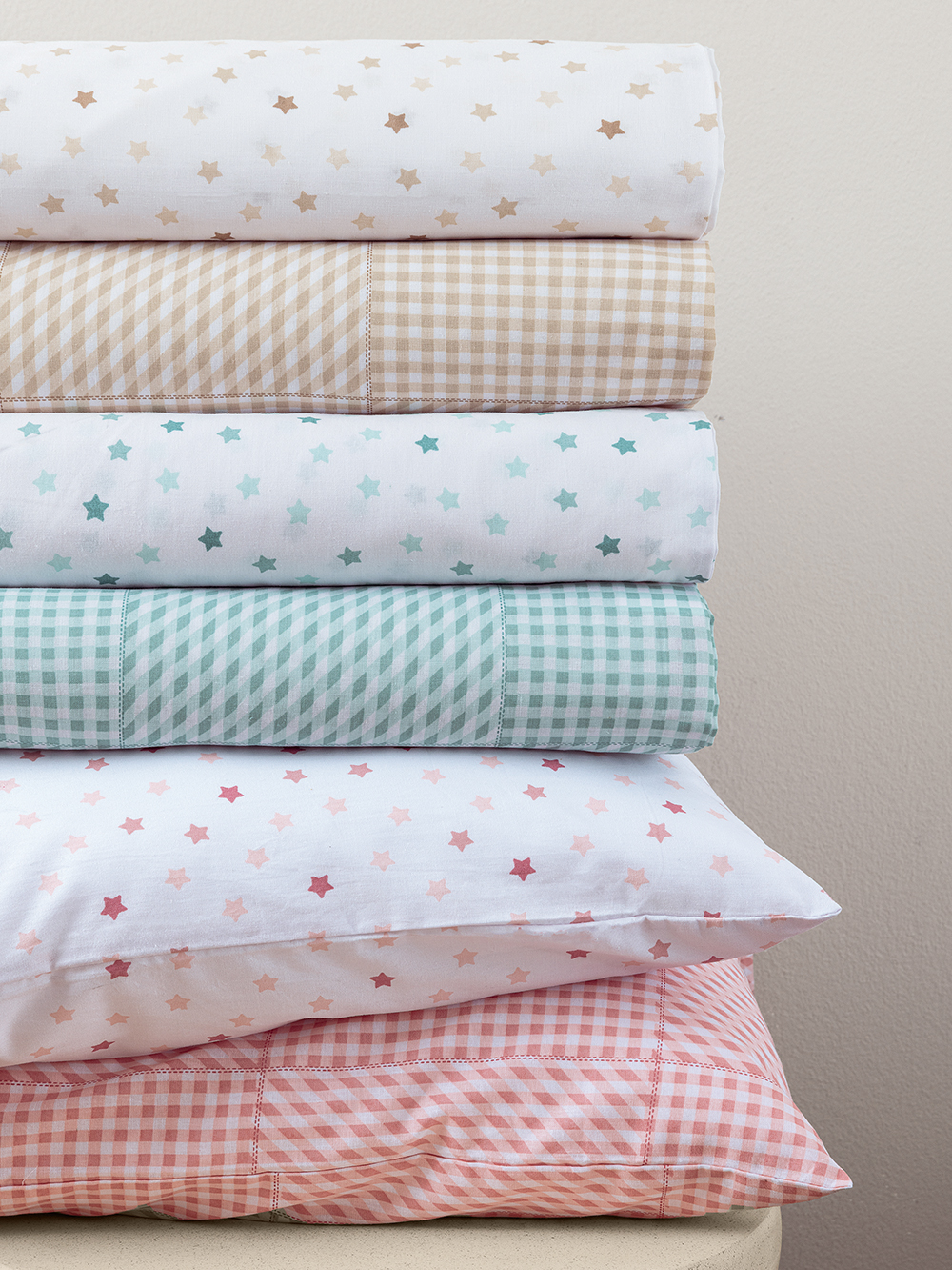 Ζεύγος Μαξιλαροθήκες 52x72 BB101 BEIGE